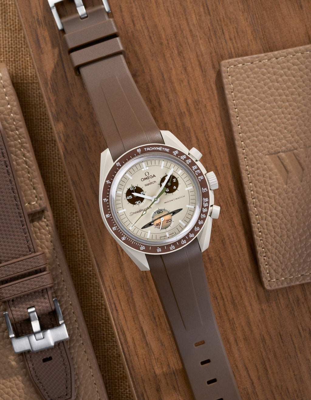 MoonSwatch Mission to Saturn (Rubber Strap) - OM Luxury
